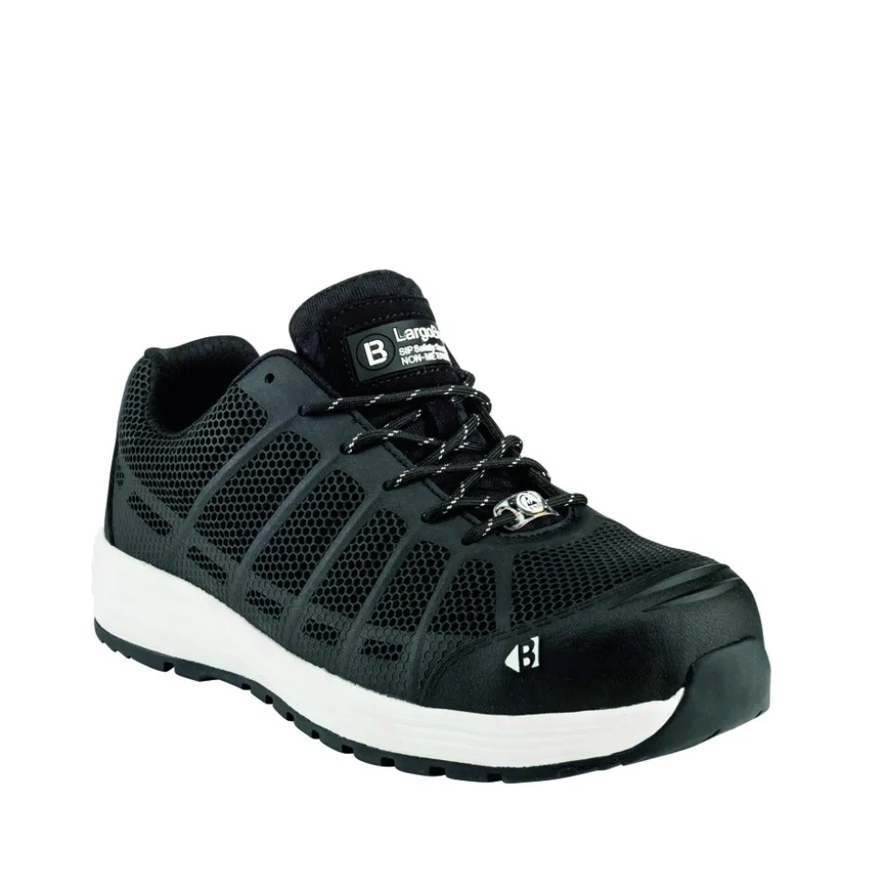 Buckbootz Werksneaker S1P Largobay KEZ Laag Zwart