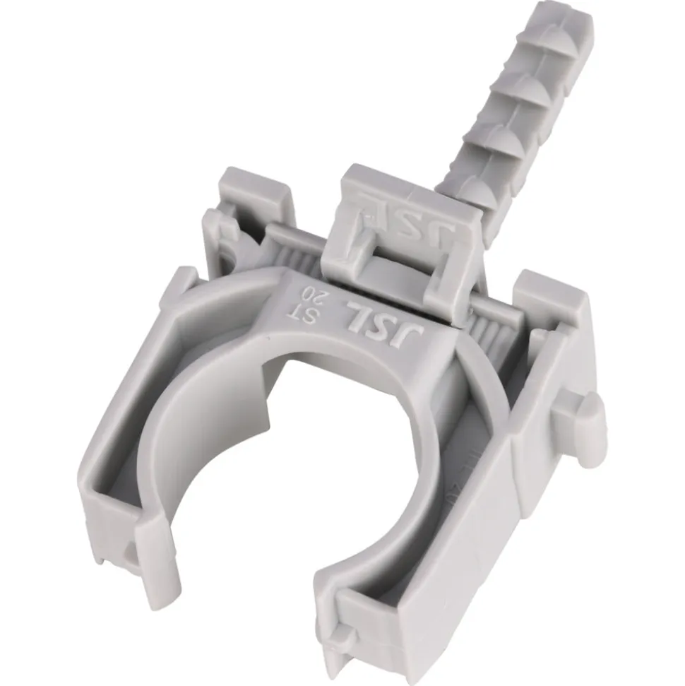 Buisclip Euro 20mm tbv 3/4 Buis Grijs 50st