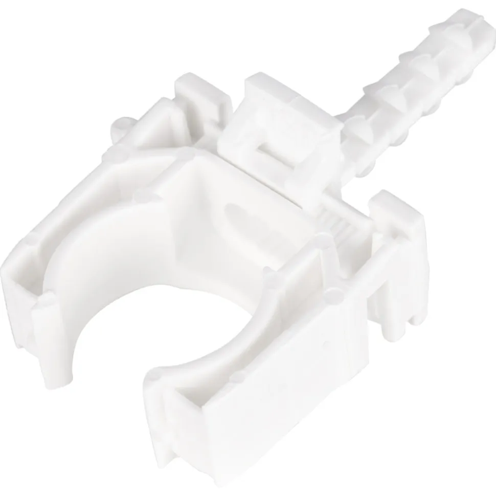 Buisclip Euro 20mm tbv 3/4 Buis Wit 50st