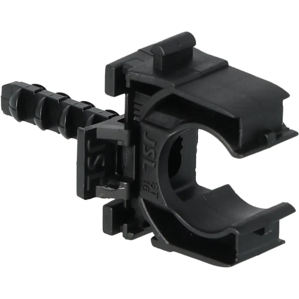 Buisclip Euro 16mm tbv 5/8 Buis Zwart 50st