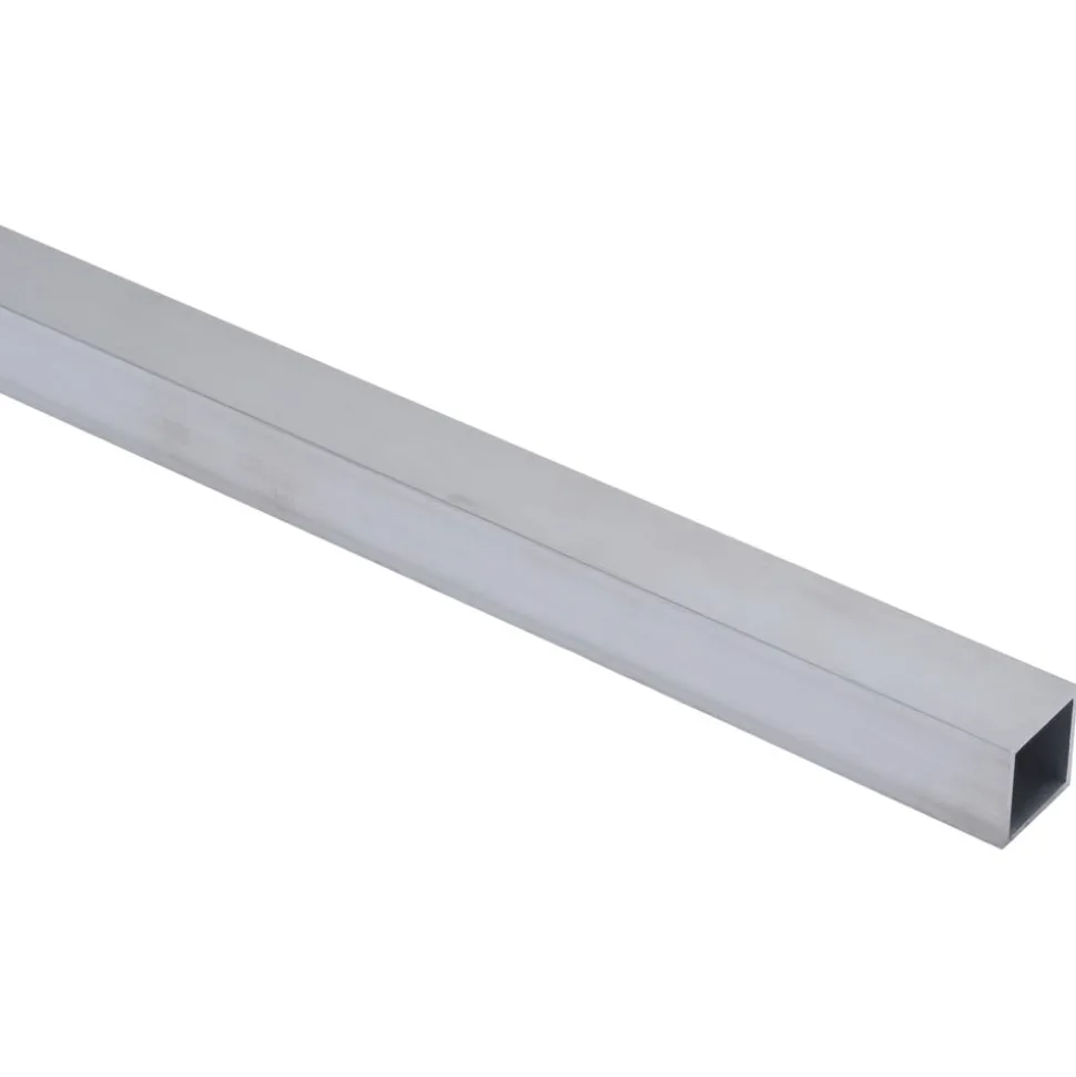 Buis Vierkant Aluminium Grijs