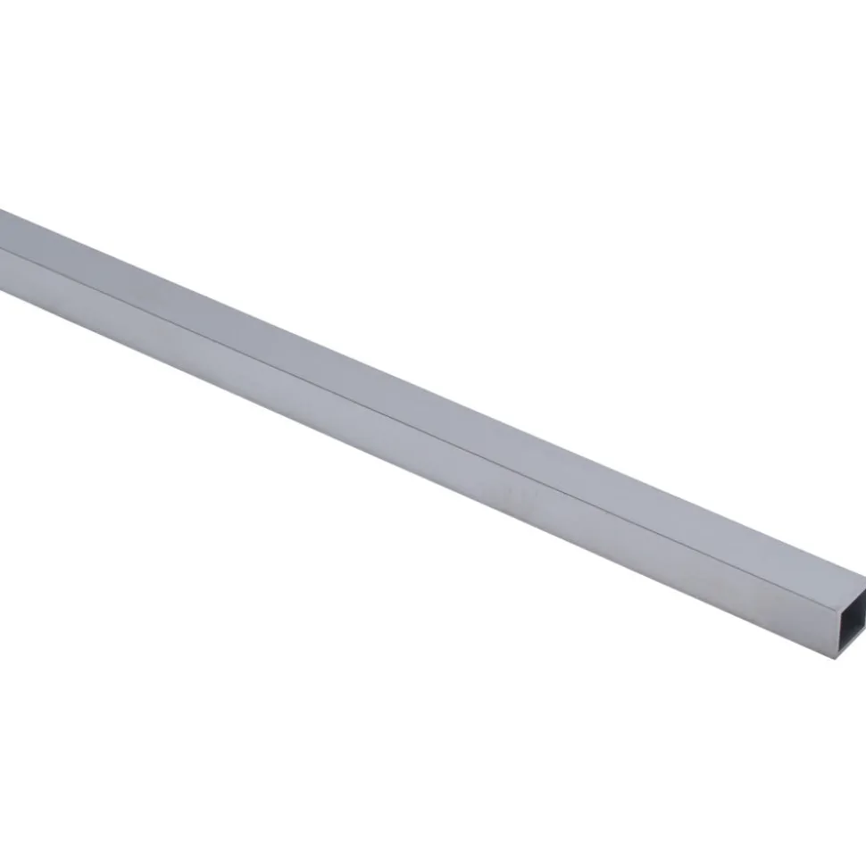 Buis Vierkant Aluminium Grijs
