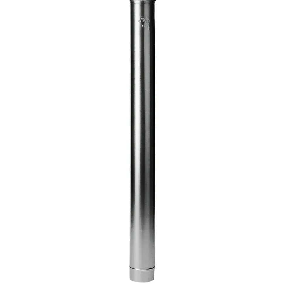 Burgerhout Pijp Rookgasafvoer Aluminium Ø110mm 1m