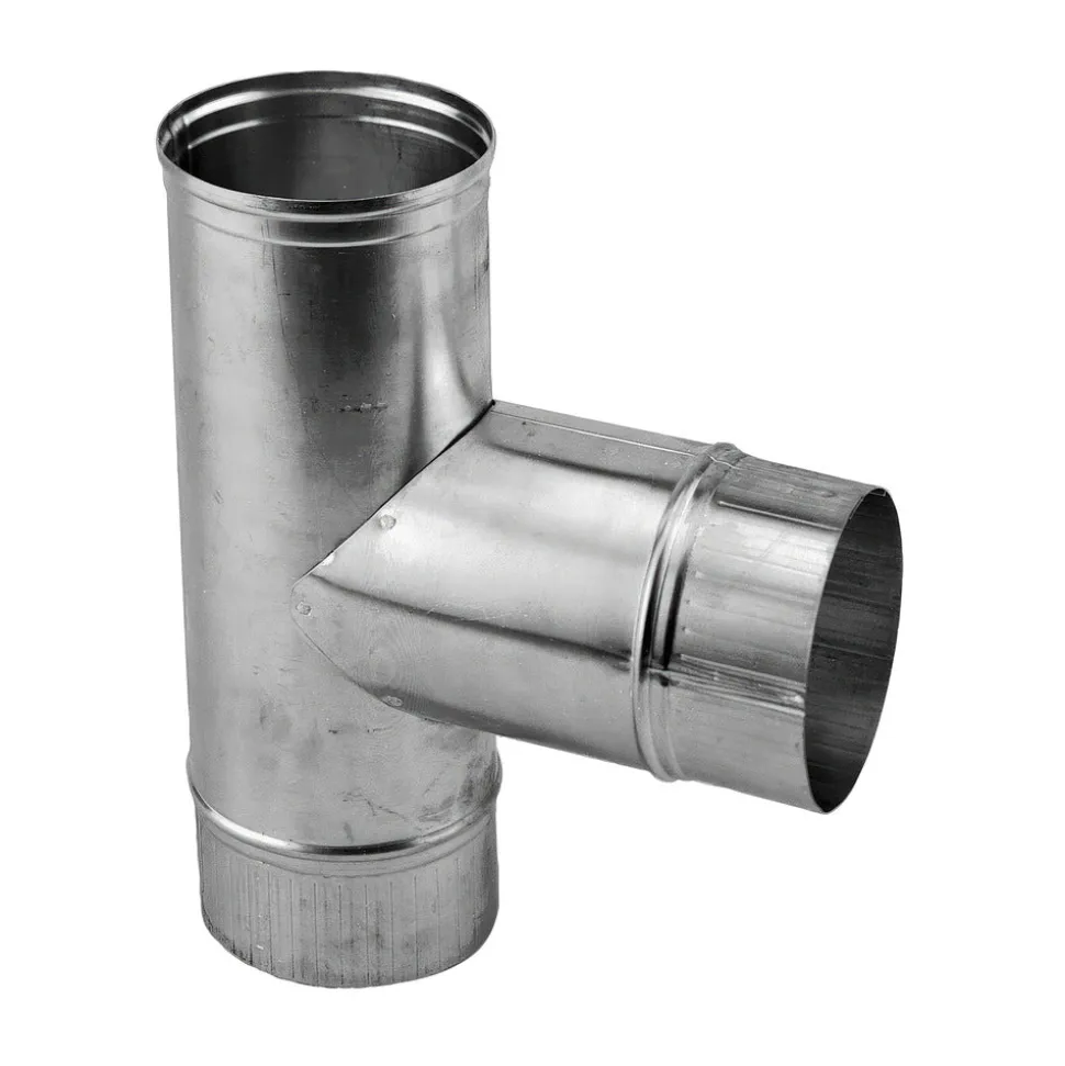 Burgerhout T-Stuk Rookgasafvoer Aluminium 90° Ø100mm