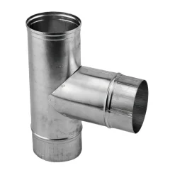 Burgerhout T-Stuk Rookgasafvoer Aluminium 90° Ø130mm