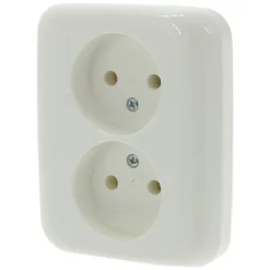 Busch-Jaeger Contactdoos Reflex Inbouw 2-Voudig Polarwit