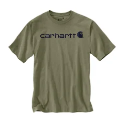Carhartt Dearborn Relaxed Logo T-Shirt Groen