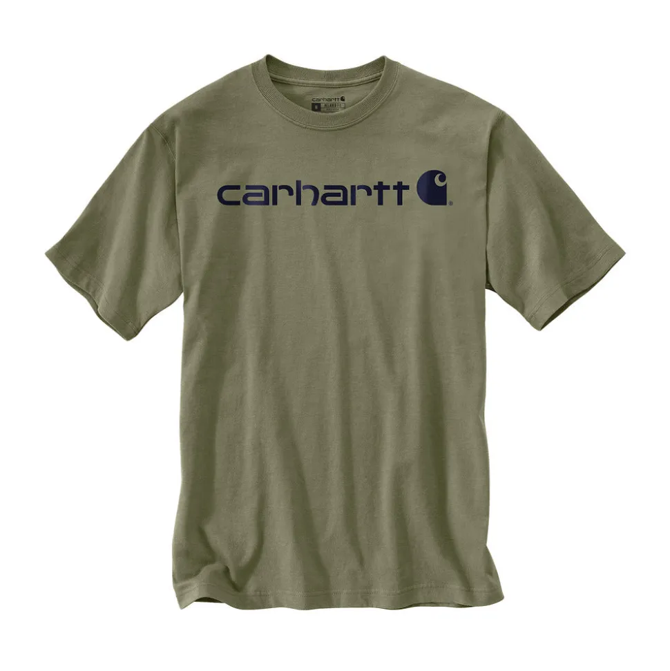 Carhartt Dearborn Relaxed Logo T-Shirt Groen
