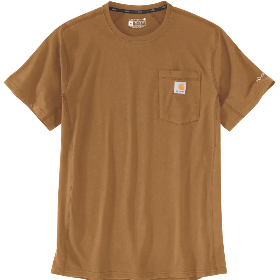 Carhartt Force Pocket S/S T-Shirt Bruin
