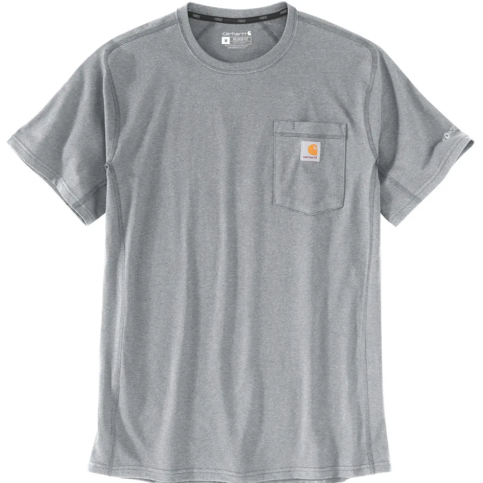 Carhartt Force Pocket S/S T-Shirt Grijs