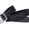 Carhartt Riem Logo Leer Zwart Maat 42