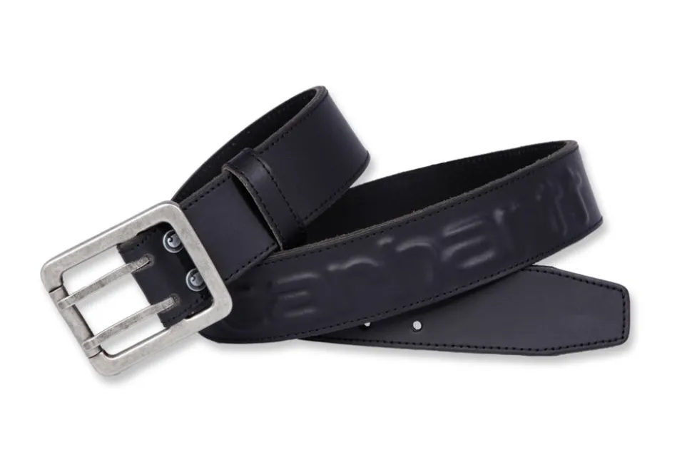 Carhartt Riem Logo Leer Zwart Maat 42