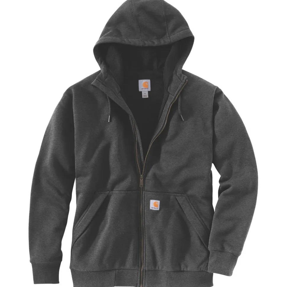 Carhartt Sweatshirt Paxton Thermal Lined Full Zip Grijs