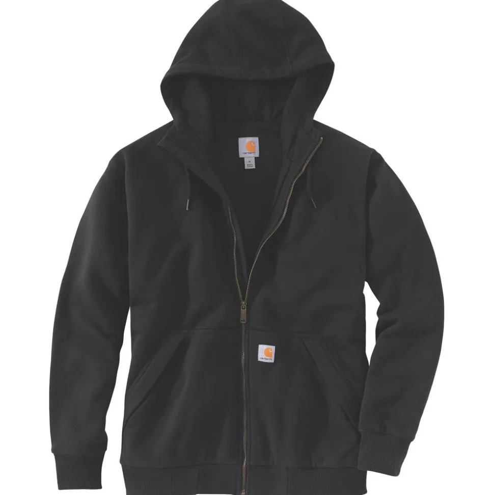 Carhartt Sweatshirt Paxton Thermal Lined Full Zip Zwart