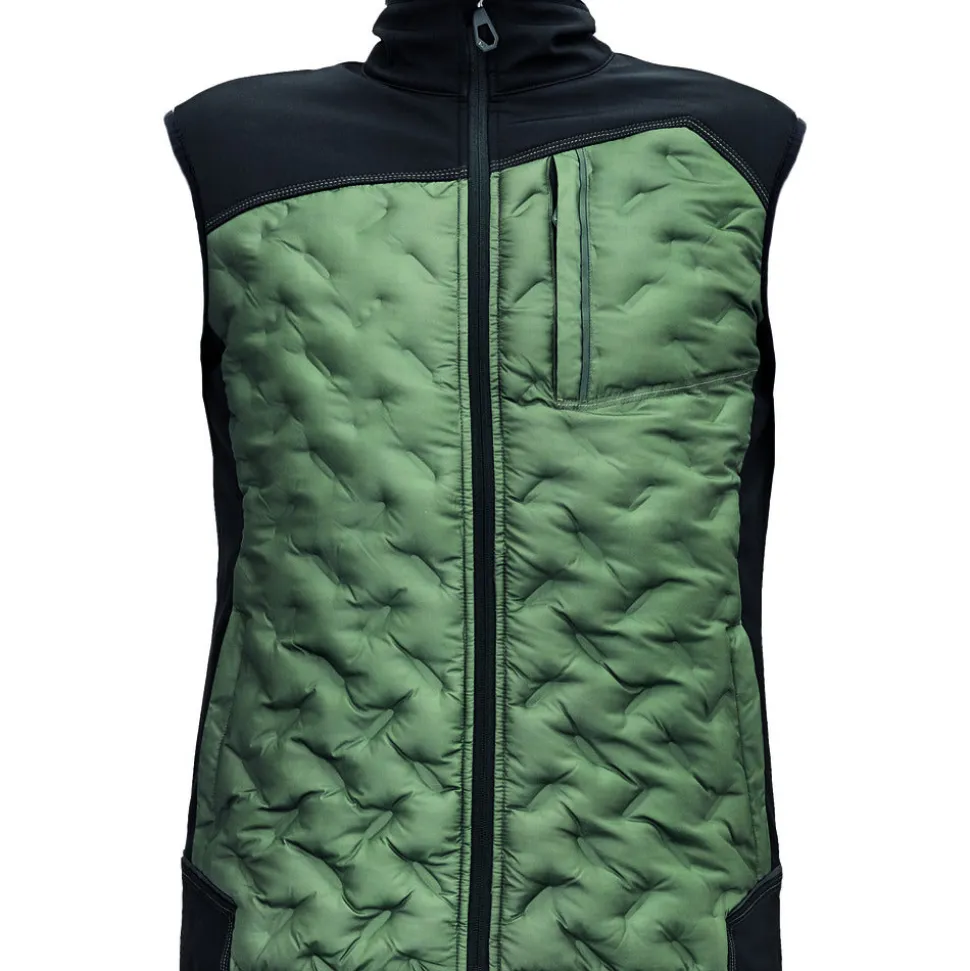 CERVA Softshell Bodywarmer Neurum Light Donker Olijfgroen