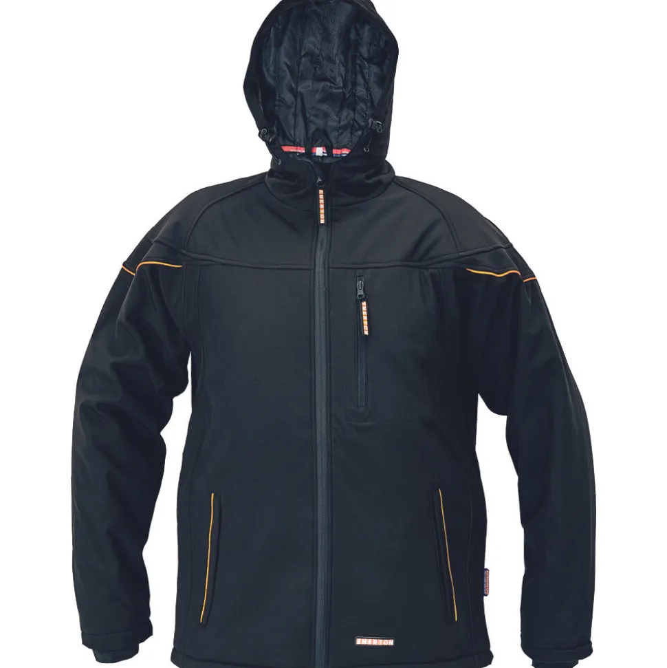 Cerva Softshell Jas Emerton Winter Zwart Maat M