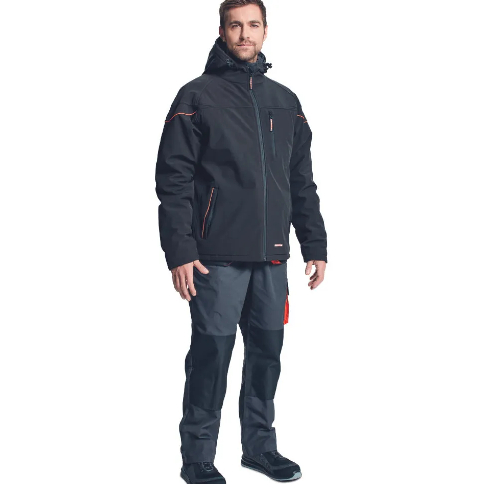 Cerva Softshell Jas Emerton Winter Zwart Maat XXL