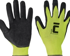 CERVA Werkhandschoenen Palawan Nylon/Latex Geel Maat 10/XL 12 Paar