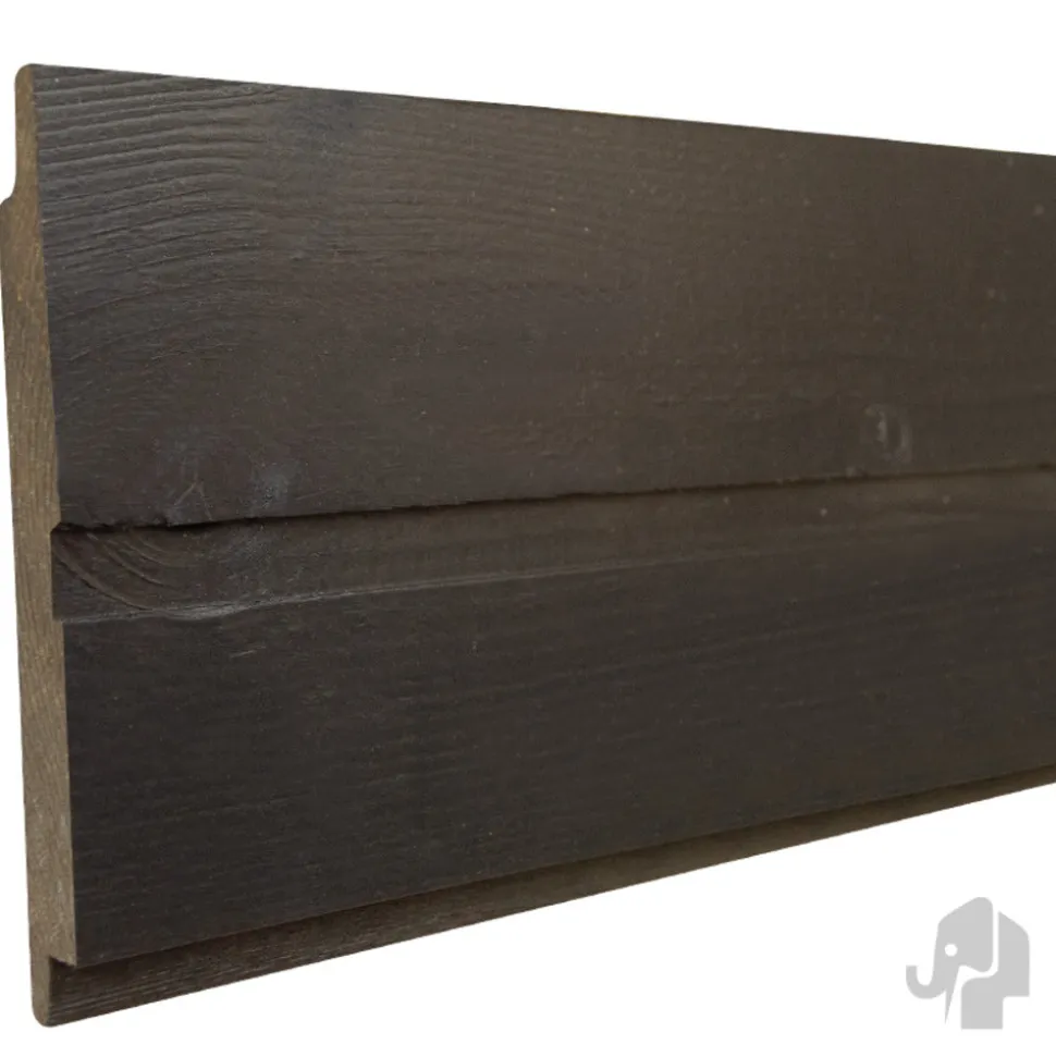 Channelsiding Rabatdeel Zwart 19x170x3000mm 70% PEFC