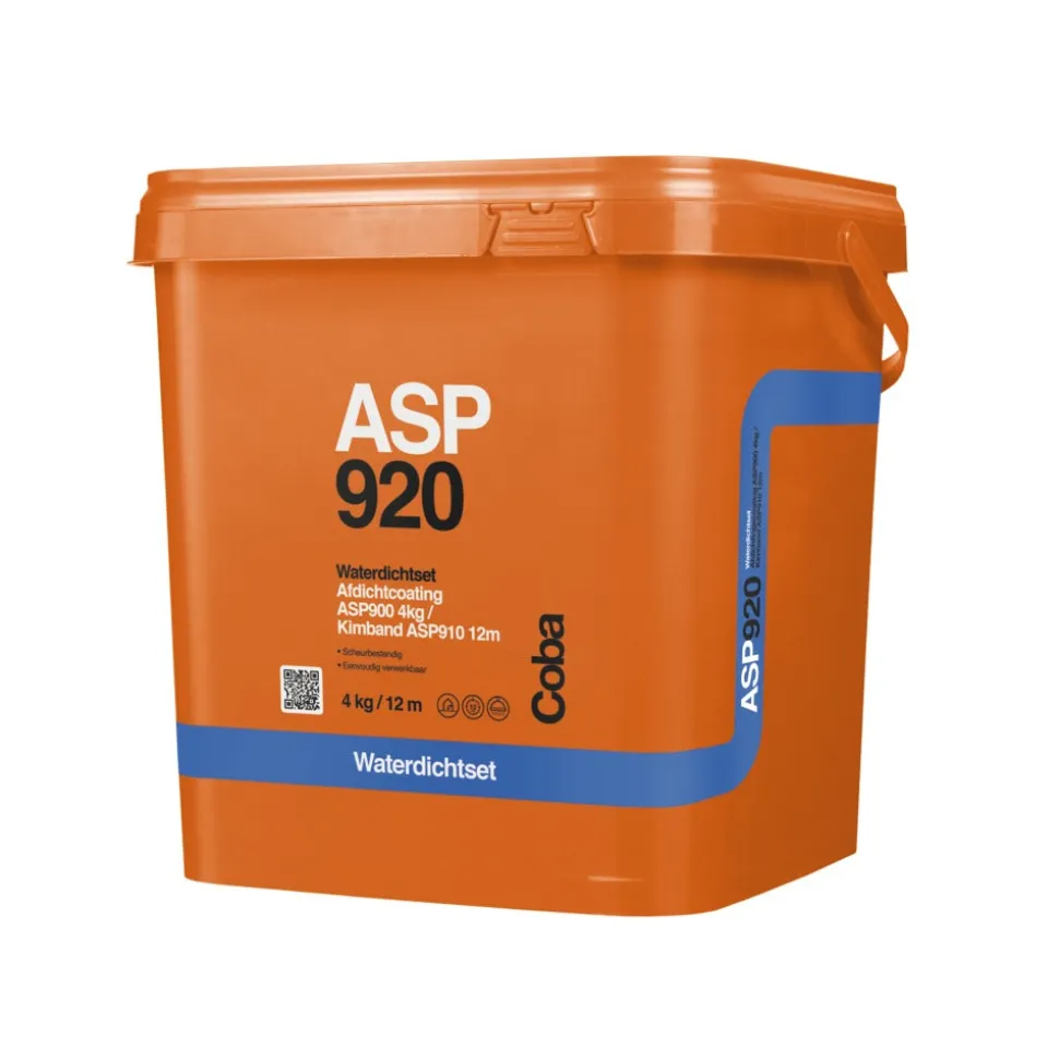 Coba ASP920 Waterdichtset Coating 4kg Kimband 12m