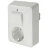 Combinatie Stopcontact En Schakelaar Wissel Polarwit Randaarde