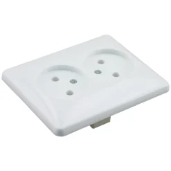Contactdoos Inbouw 2-Voudig Polarwit