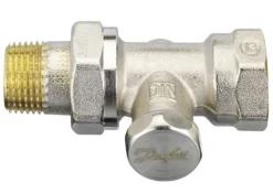 Danfoss Radiator Voetventiel RLV-S15 Recht Vernikkeld 1/2"