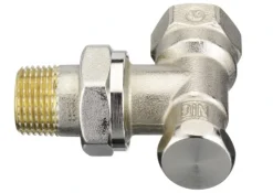 Danfoss Radiator Voetventiel RLV-S15 Haaks Vernikkeld 1/2"