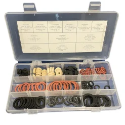 De Beer Fiber- en rubberringen assorti - 120 stuks