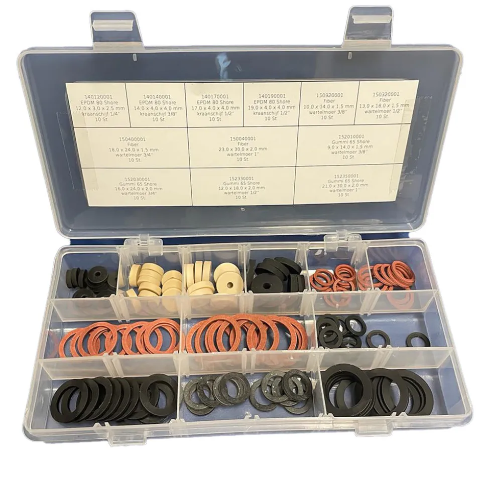 De Beer Fiber- en rubberringen assorti - 120 stuks