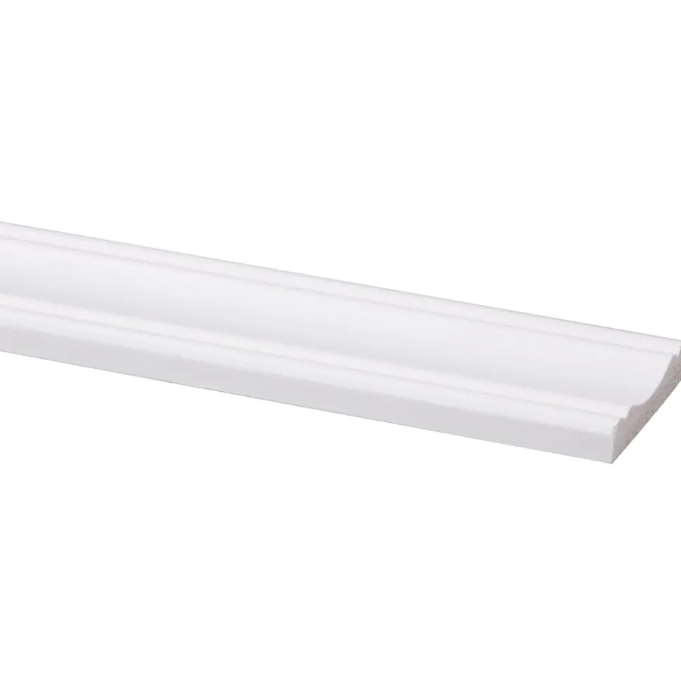 Decorlijst Grenen Wit Gelakt FSC Mix 70%