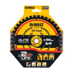 DeWalt Cirkelzaagblad DT10303-QZ Finish Kerf 1,65mm 184x16 40T