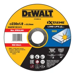 DeWALT Extreme 2X Doorslijpschijf RVS 230x1,9x22,2mm