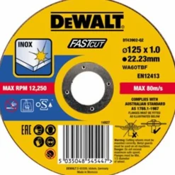 DeWALT Extreme 2X Doorslijpschijf RVS 125x1x22,2mm