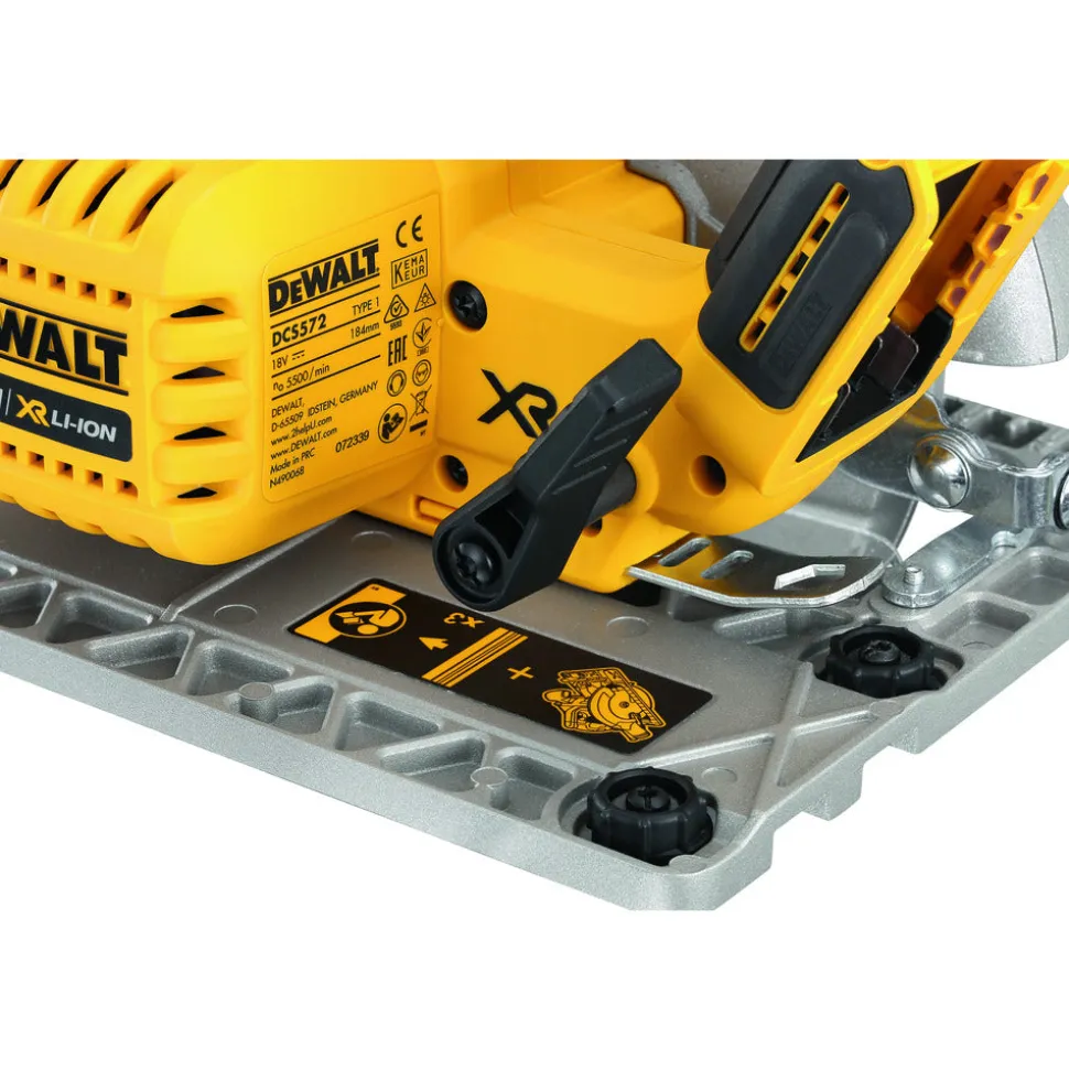 DeWALT XR Brushless Cirkelzaag DCS572NT-XJ 18V 184mm