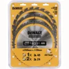 DeWALT Zaagbladen CZB 3 Pack 250x30mm 2x DT1956-QZ +1x DT1957-QZ