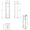 Dive Reserverolhouder Inbouw RVS