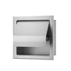 Dive Toiletrolhouder met Klep Inbouw RVS