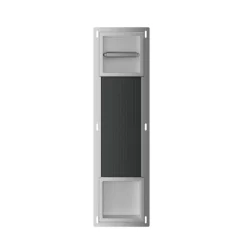 Dive Toiletrolhouder Zonder Klep en Reserverolhouder Inbouw RVS