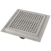 Doucheput Vierkant RVS met Flens 20x20cm