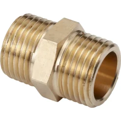 Draad nippel 1/2'' dubbel - 2 stuks