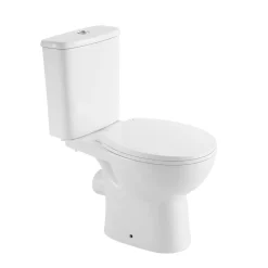 Duoblok Toilet Staand Rimless PK Met Toiletzitting Glans Wit