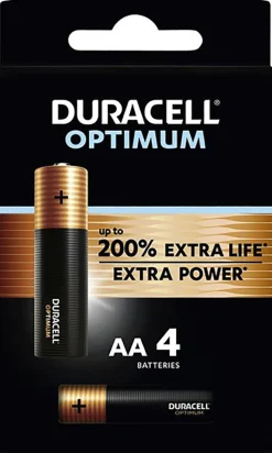 Duracell Batterij Alkaline Optimum AA 4 stuks