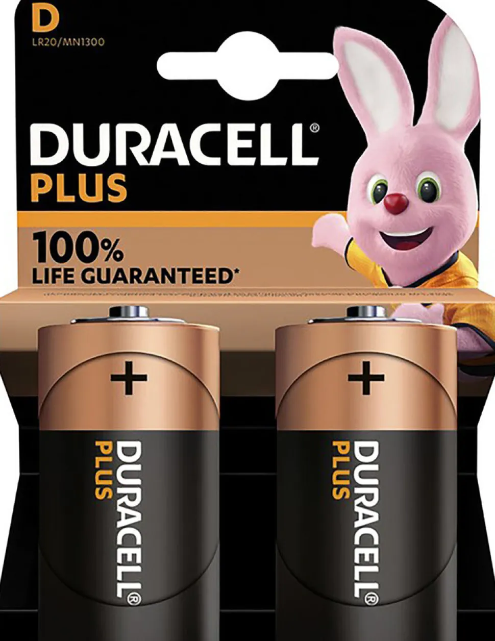 Duracell Plus Batterij dikke staaf 1,5 volt 2 stuks