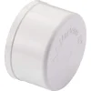 Eindkap PVC om de buis 40 mm Wit