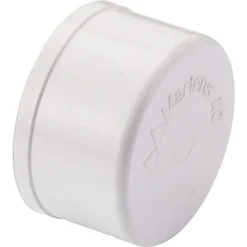 Eindkap PVC om de buis 40 mm Wit