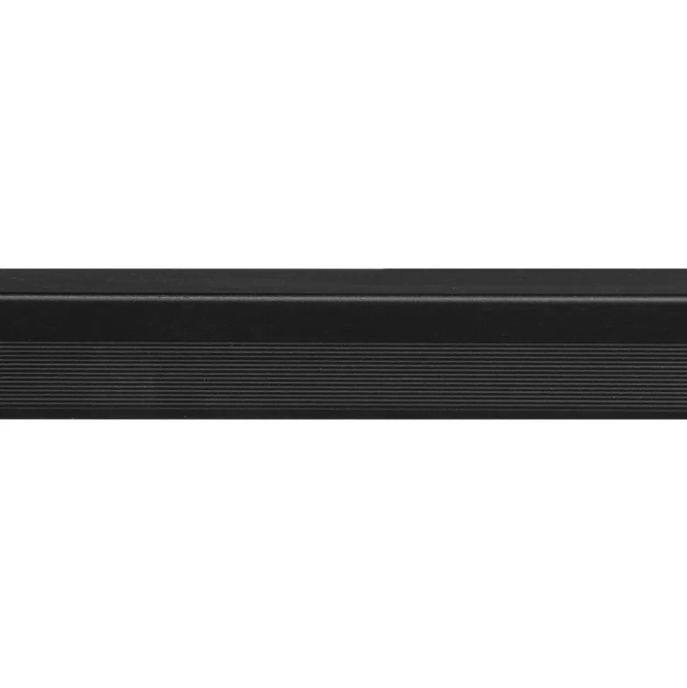 Eindprofiel SPC Paneel Wall End Zwart Mat 4mm x 2800mm