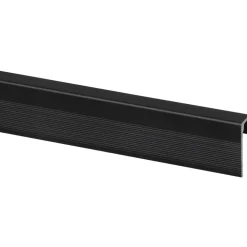 Eindprofiel SPC Paneel Wall End Zwart Mat 4mm x 2800mm