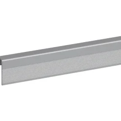 Eindprofiel SPC Paneel Wall End Zilver 4mm x 2800mm