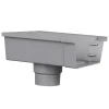 Einduitloop PVC t.b.v. bakgoot Ø 125 mm links